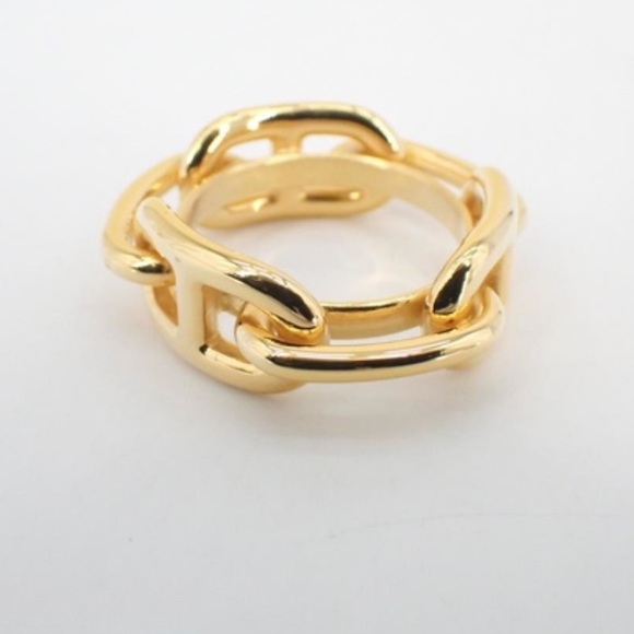 Authentic Hermes Scarf Ring Lugate Shane Dunkle Motif - Picture 6 of 7